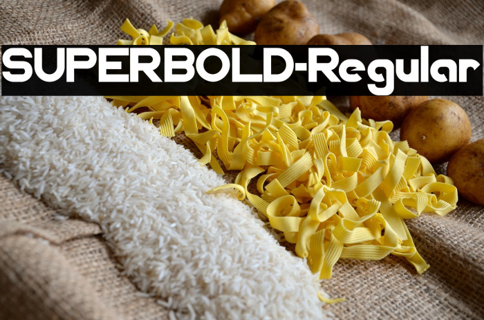SUPERBOLD-Regular Example 2
