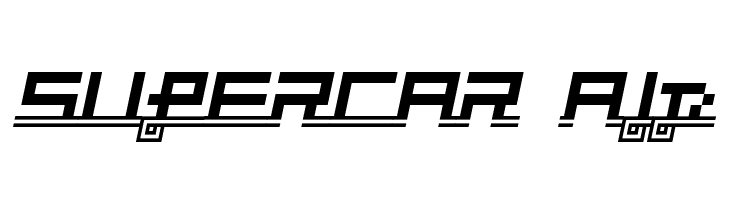 SUPERCAR Alp  フリーフォントのダウンロード