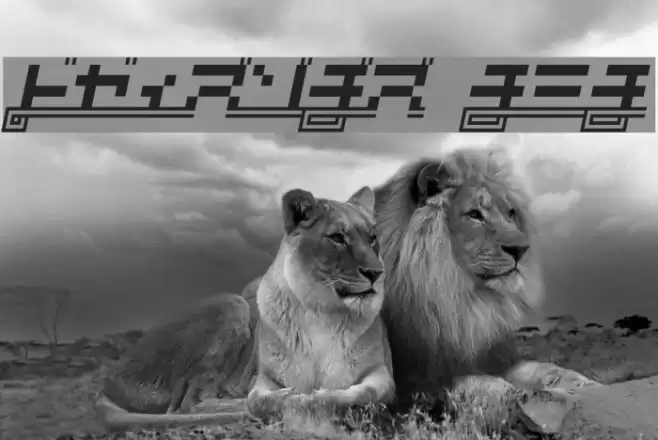 SUPERCAR Kana Font examples