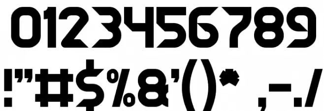 SUPERHERO Font OTHER CHARS