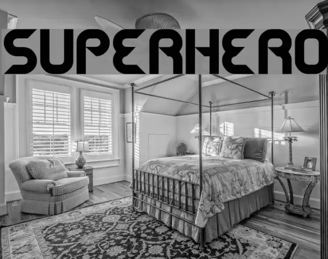 SUPERHERO Font examples