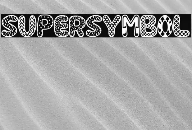 SUPERSYMBOL Font examples