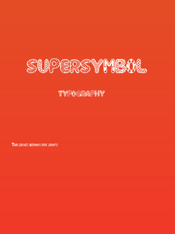 SUPERSYMBOL Poster