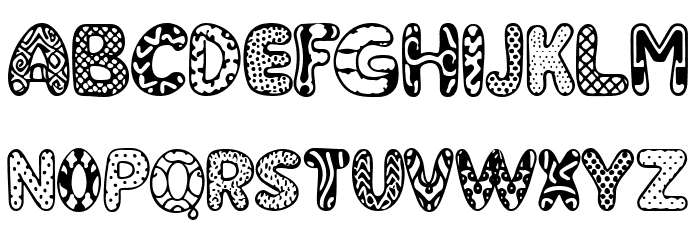 SUPERSYMBOL Font LOWERCASE