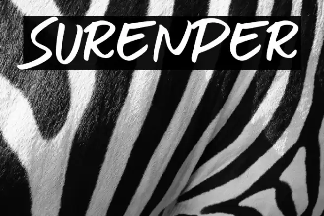 SURENDER Font examples