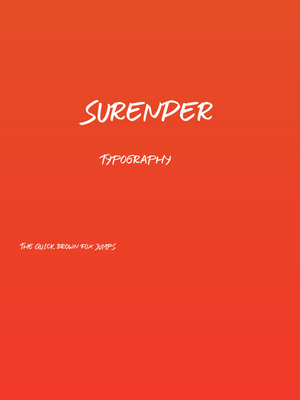 SURENDER Poster