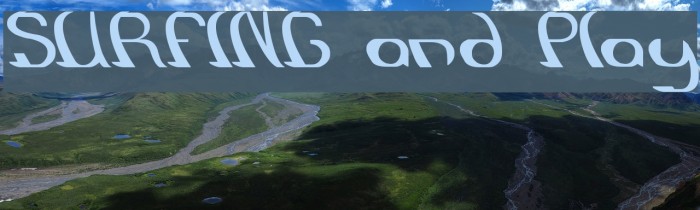 SURFING and Play Font examples