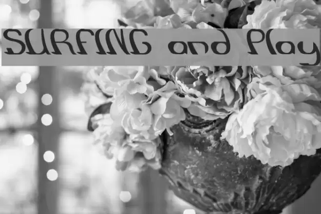 SURFING and Play Font examples