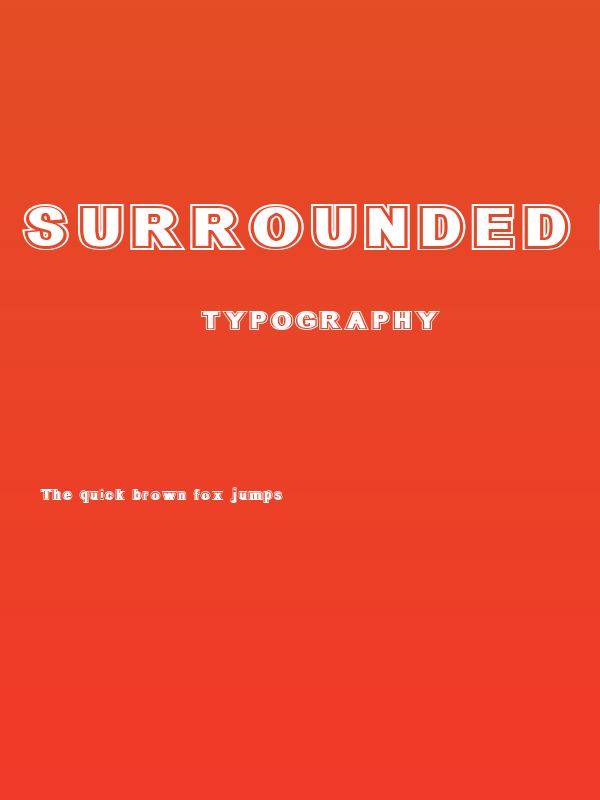 SURROUNDED large Poster