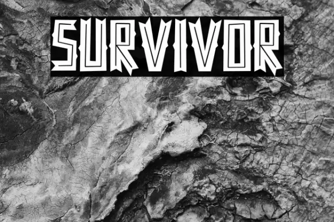 SURVIVOR Font examples