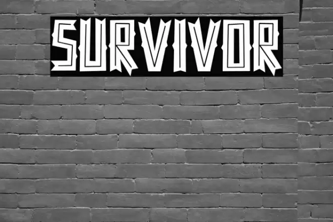 SURVIVOR Font examples