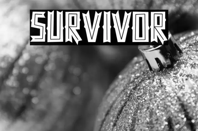 SURVIVOR Font examples