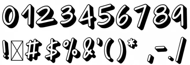 SUSHI SHIRO Polices AUTRES CHARS