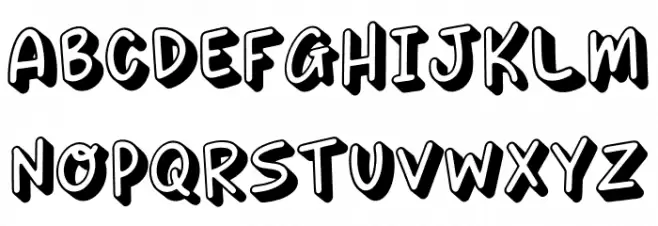 SUSHI SHIRO Schriftart Groß