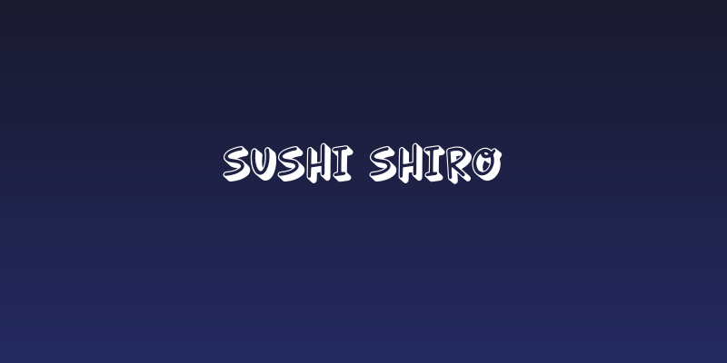 SUSHI SHIRO Social Header