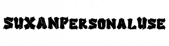 SUXAN Personal Use  Frei Schriftart Herunterladen