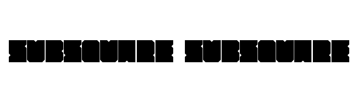 SubSquare SubSquare  Frei Schriftart Herunterladen