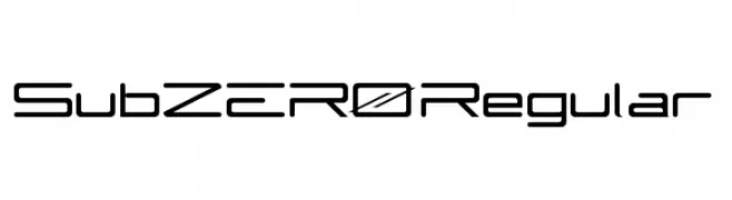 SubZER0 Regular  Frei Schriftart Herunterladen