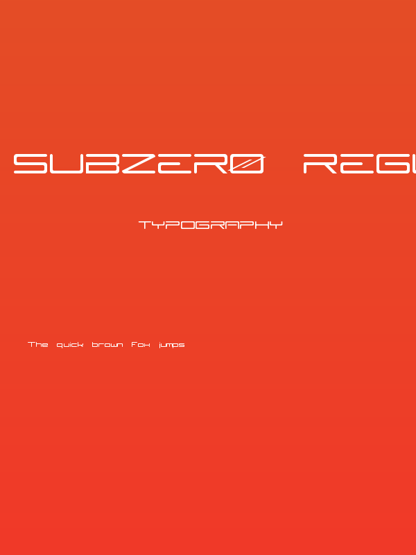 SubZER0 Regular Poster