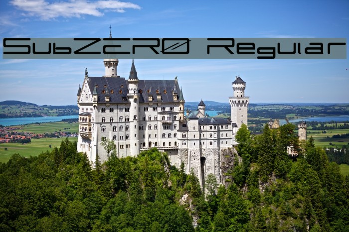 SubZER0 Regular Font examples