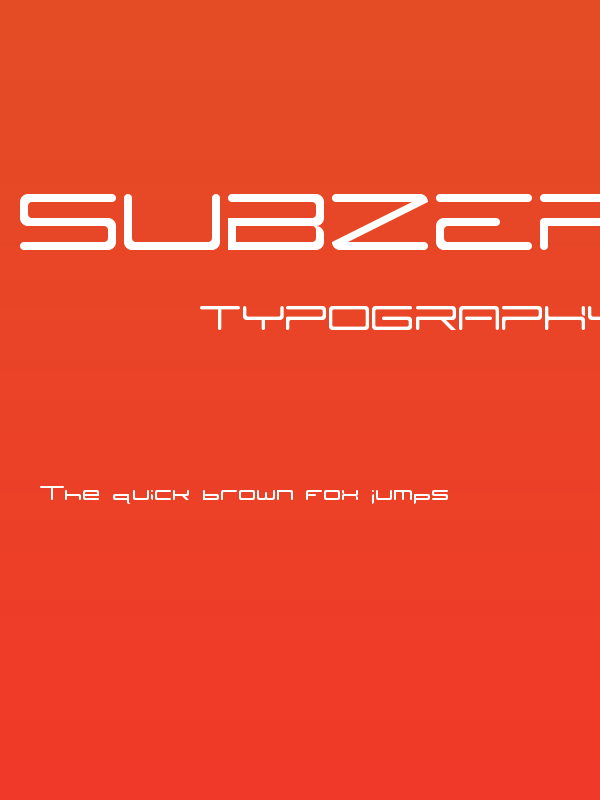 SubZER0 Regular Poster