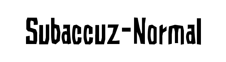 Subaccuz-Normal Font