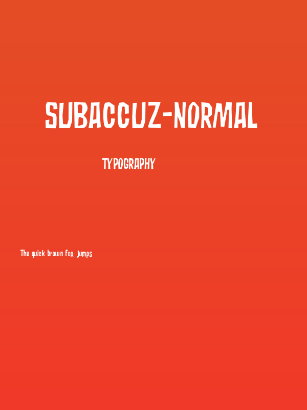 Subaccuz-Normal Poster