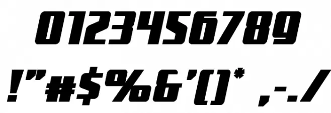 Subadai Baan Bold Italic Font OTHER CHARS