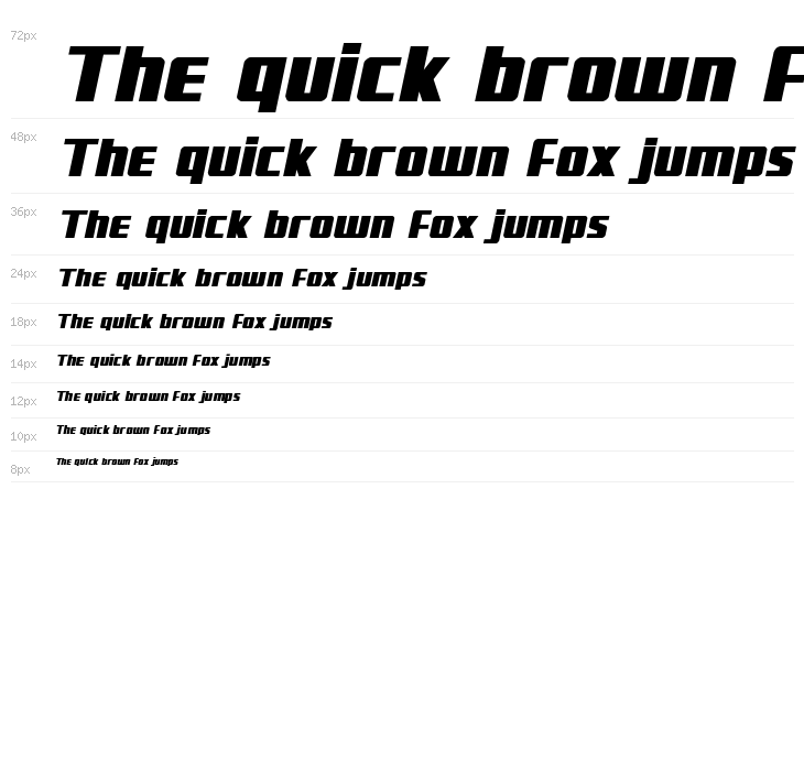 Subadai Baan Bold Italic Waterfall