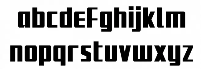 Subadai Baan Condensed Caratteri MINUSCOLO