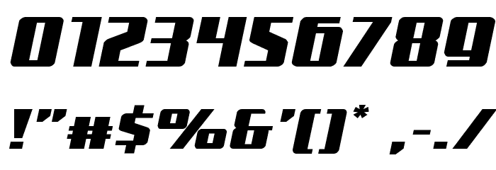 Subadai Baan Expanded Italic Caratteri ALTRI CARATTERI