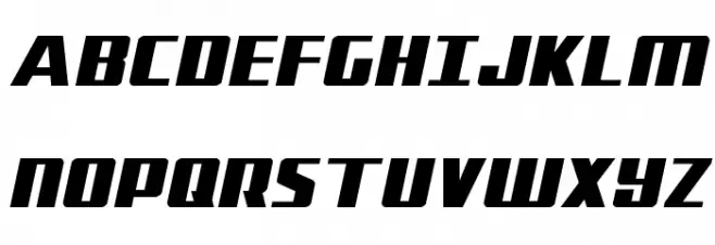 Subadai Baan Expanded Italic Schriftart Groß