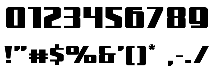 Subadai Baan Expanded Font OTHER CHARS