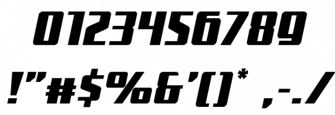 Subadai Baan Italic Font OTHER CHARS