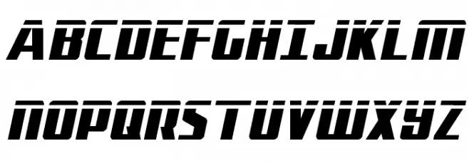 Subadai Baan Laser Italic Schriftart Groß