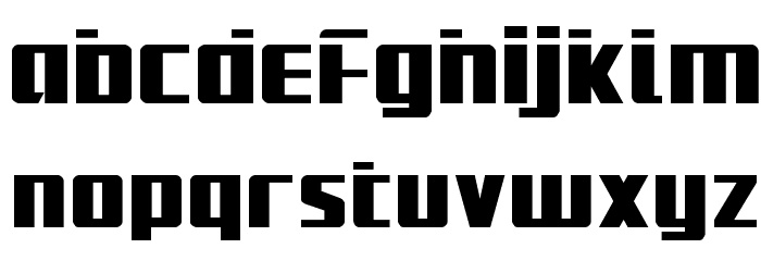 Subadai Baan Laser Font LOWERCASE