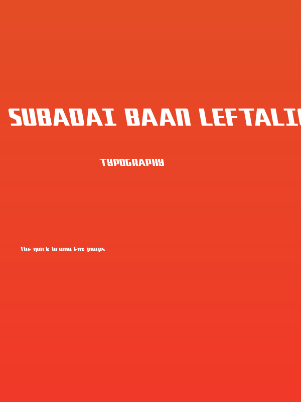 Subadai Baan Leftalic Poster
