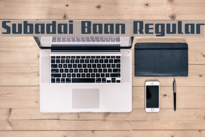 Subadai Baan Regular Font examples