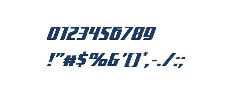 Subadai Baan Super-Italic Other Characters