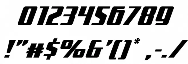 Subadai Baan Super-Italic Font OTHER CHARS