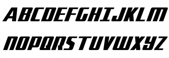 Subadai Baan Super-Italic フォント 大文字