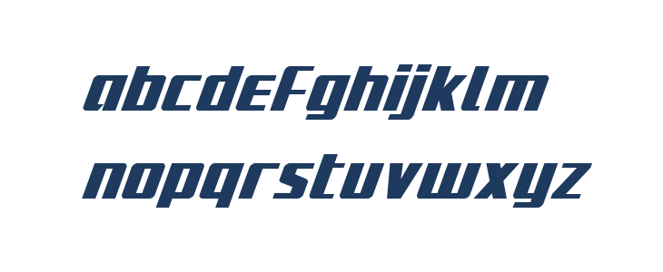 Subadai Baan Super-Italic Lowercase