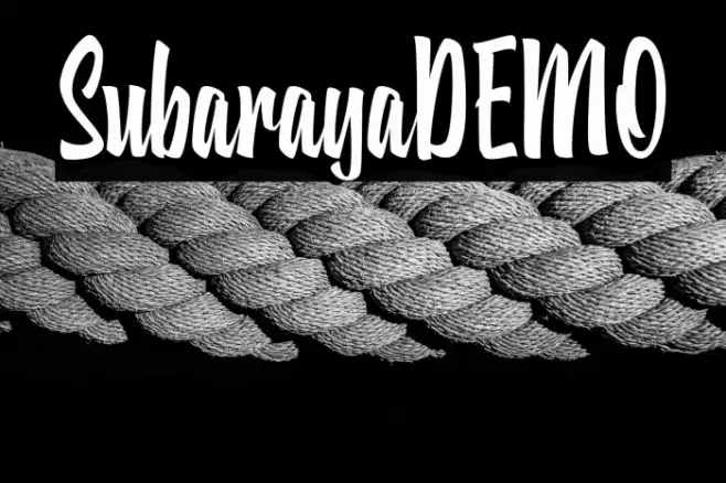 SubarayaDEMO Font examples