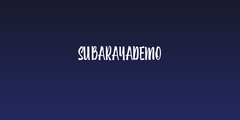SubarayaDEMO Social Header