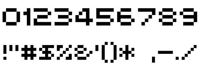 Subatomic Screen Condensed Font OTHER CHARS