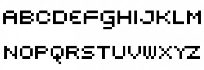 Subatomic Screen Condensed Font Litere mari