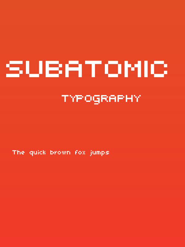 Subatomic Screen Condensed Poster