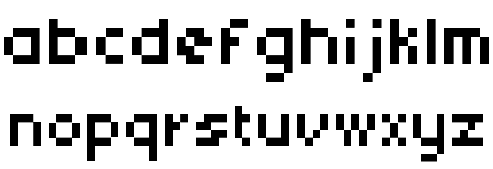 Subatomic Screen Condensed Font LOWERCASE