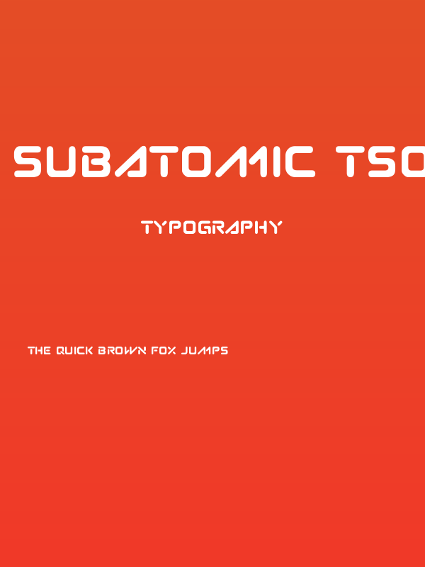 Subatomic Tsoonami Poster