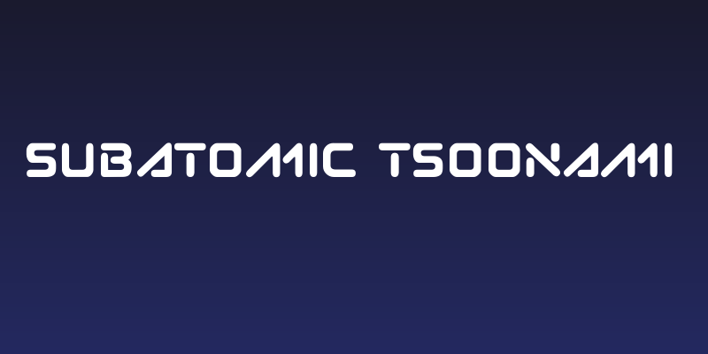Subatomic Tsoonami Social Header